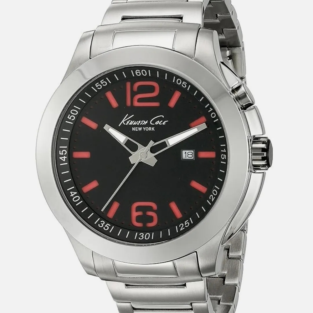 Kenneth Cole Silver and Black Watch